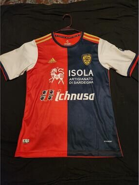 Cagliari Calcio 2020/2021 Italy Home Soccer Jersey Size M